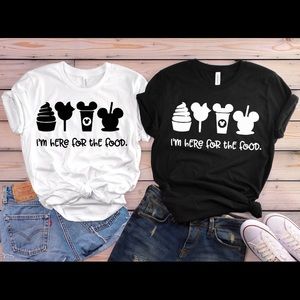 I’m here for the snacks Mickey shirt